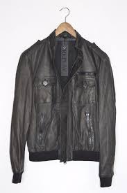 Brand New Replay Mens Leather Bomber Jacket Medium Moto Ebay Link Mens Leather Bomber Jacket Leather Bomber Leather Men