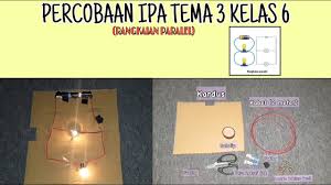 Cara Membuat Rangkaian Listrik Paralel Percobaan Ipa Tema 3 Kelas 6 Youtube
