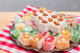 There are other flavours of course but the traditional one is rose. Turkish Delight On A Wooden Table High Quality Photo Stock Photo Picture And Royalty Free Image Image 156502685