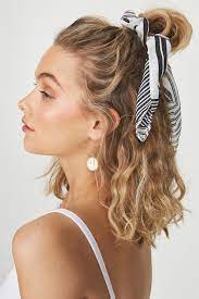 Achieve 4 really cute easy. Maddison Scarf Scrunchie Hair Styles Scarf Hairstyles Scrunchie Hairstyles
