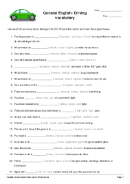 transport worksheets