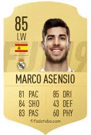 Marco asensio (born 21 january 1996) is a spanish footballer who plays as a left winger for spanish club real madrid, and the spain national team. Marco Asensio Willemsen Fifa 19 Rating Card Price