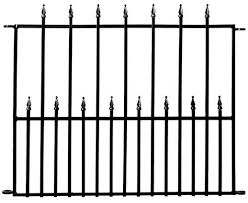 30 H X 36 W Teton Fence Base Section At Menards Steel Fence Panels Steel Fence Fence Panels