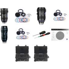 zeiss cz 2 pl mount zoom lens bundle with swappable canon mounts cases and test chart