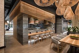 Sergey Makhno Architects Creates Japanese Restaurant Interior With Ukrainian Soul In Kiev Japanese Restaurant Interior Japanese Restaurant Design Restaurant Interior