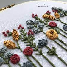 Embroidery pattern, embroidery hoop, embroidery hoop art, summer landscape, hand embroidery patterns by naiveneedle this is a digital hand embroidery pattern in pdf format (english). Wildflowers Embroidery Hoop Art Embroidery Flowers Pattern Hand Embroidery Kit Flower Embroidery Designs