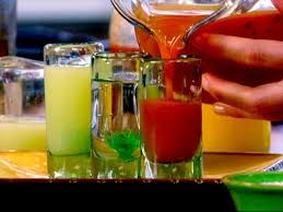 3 Shot Cocktail Bandera And Sangrita Recipe Sangrita Recipe Food Network Recipes Tequila Recipe
