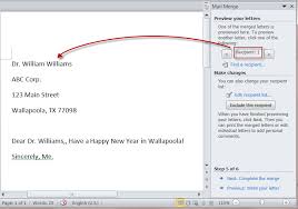 How To Create Merged Letters With Ms Word 2010 S Mail Merge Wizard Technical Communication Center Technical Communication Center