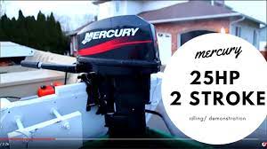 Mercury 25hp 2 Stroke Outboard Running 2004 Idle Test Does It Sound And Look Right You Be The Judge Youtube