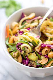 Pad Thai Zucchini Noodle Quinoa Salad Simply Quinoa Simply Quinoa Zucchini Noodles Recipes