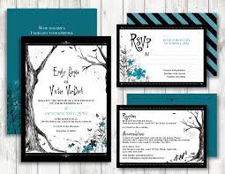 Corpse Skeleton Bride Midnight Tree Theme Printable Wedding Invitation Tree Invitation Tim Burton Wedding Save The Date Fantasy Printable Wedding Invitations Wedding Saving Wedding Printables
