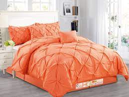 Online shopping from a great selection at home & kitchen store. Pintuck Comforter Sets Sale Orange Bed Sets Comforter Sets Orange Bedding