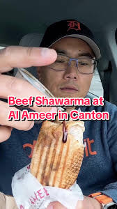 This is the beef shawarma with a chef’s kiss (extra char) and pomegranate  molasses at @alameermediterranean in Canton, #michigan 🌯🌯 #metrodetroit  #detroit #lebanesefood #foodreview