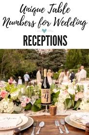 Personalise wedding table numbers from rosemood to create practical wedding table decorations. 51 Unique Table Number Ideas For Wedding Receptions And Diys