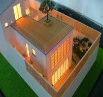 Architecture 3D Scale Model Villa Building Physical Lighting Colour Model  Making