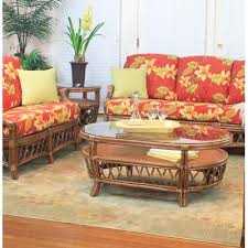 south sea rattan nadine coffee table finish cinnamon wicker decor furniture white wicker furniture