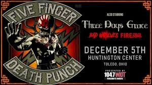 Five Finger Death Punch Dec 5th At 6 30 Pm Huntington