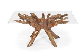 Teak Wood Root Dining Table Including A 71 X 40 Inch Glass Top Teak Wood Dining Table Rectangular Dining Table