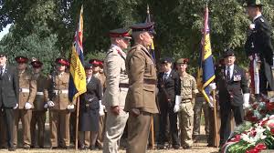 British Troops Mark Minden Day At Battlefield Memorial