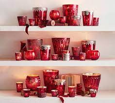 Why not experiment with our glass hurricane candle holders for a sleek and simple look? Eclectic Mercury Votive Holders Red Set Of 6 Potterybarn Mercury Glass Candle Holders Mercury Glass Candles Mercury Votive Candle Holders