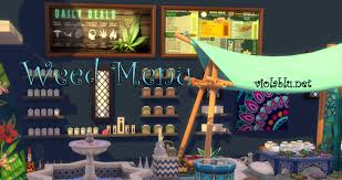 It's still very similar to the old palette but a lot of the colors are not so shiny anymore. 22 Marijuana Menus For Sims 4 Updated Violablu Pixels Music