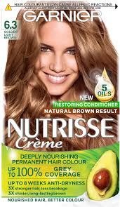 Hair dyes are classified, according to color resistance, into temporary, semipermanent, demipermanent and permanent. Garnier Nutrisse Permanent Hair Dye Natural Looking Hair Colour Result For All Hair Types 6 3 Golden Light Brown Amazon Co Uk Beauty