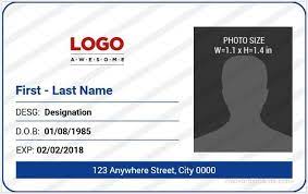 You can put your company's name along with an employee's name & his designation. Office Id Cards Download At Http Mswordidcards Com 5 Best Office Id Card Templates Id Card Template Employee Id Card Employees Card