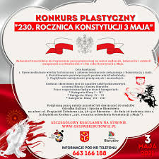 Konstytucję 3 maja uchwalono podstępem. Konkurs Plastyczny Z Okazji 230 Rocznicy Uchwalenia Konstytucji 3 Maja