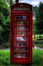 Book Exchange In An Old Phone Box Phoneboxlibraries Phone Box Telephone Booth Telephone Box