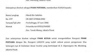 Contoh surat kuasa adalah surat yang didalamnya berisikan pemberian kuasa kepada seseorang yang telah dipercaya. Contoh Surat Kuasa Pengambilan Yang Benar