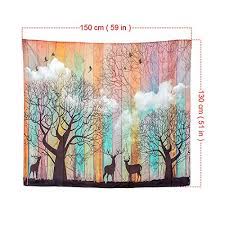1 cm = 0.39370079 inches, to convert cm to inches, divide by 2.54. Psychedelic Tapestry Wall Hanging Christmas Mandala Tapestry 51 X 59 Inches Elk Forest With Birds Wall Tapestry Bohemian Hippie Tapestry For Bedroom Living Room Dorm 5159 Pricepulse