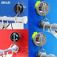 No screws or nails into walls or window frames needed. Vacuum Super Suction Cup Bathroom Rack Shower Curtain Rod Hanging Ring Dehub Rods Stand Strong Cornices Hanging Ring Free Ship Curtain Ball Curtain Plasticcurtain Rod Ring Aliexpress