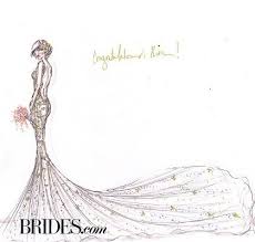 Misalnya dalam desain baju pengantin ala melayu. 12 Desainer Buat Sketsa Gaun Pengantin Untuk Kim Kardashian