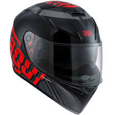 Agv K3 Sv Myth Full Face Motorcycle Helmet Black Red L Large