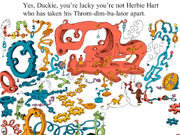 The text consists of a series of descriptive poems, fictively told to an unnamed listener by a wise old man. Did I Ever Tell You How Lucky You Are Seussblog