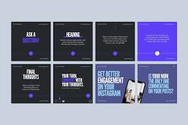 Two Tone Carousel Post For Instagram Sponsored Catching Carousel Eye Attention Social Media Design Graphics Social Media Template Social Media Design