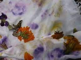 Calendula Pansy Geranium And Blossoms Of Color Eco Dyeing Pressed Flower Art Natural Dyes
