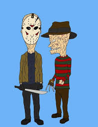 Horror Art Beavis Butthead As Jason Freddy Just When I Thought It Couldn T Get Scarier Horror Art Horror Movie Art Funny Horror