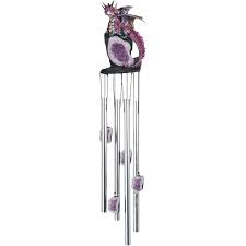 Crystal points & raw pieces. Purple Dragon Crystal Wind Chime