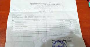 Dokumen pendukung atas kuitansi alat analisis: Keluarga Pasien Pertanyakan Kwitansi Pembayaran Di Rsud Tanjunguban