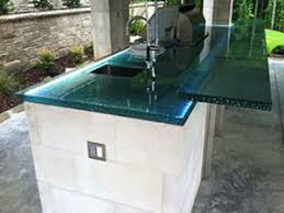 glass countertops for outdoor kitchens