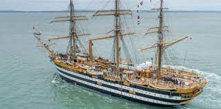 Amerigo vespucci is a class a full rigged ship. The Most Beautiful Ship In The World 87 Year Old Amerigo Vespucci Sets Sail From Portsmouth Mysailing Com Au