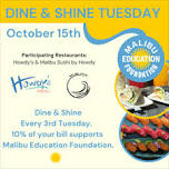 Dine & Shine Tuesday: Dine Out and Support Malibu Schools
