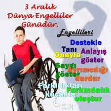 Engel Farkindalik Dunyaengellilergunu Disabled Awareness 3 Aralik Dunya Engelliler Gunu Slogan Egitim Farkindalik