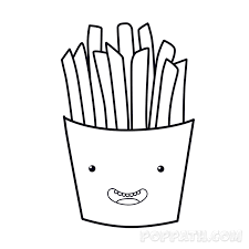 French Fries Drawing Cute french fries drawing cute