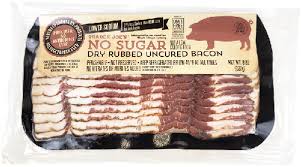 How long does bacon last in the fridge? No Sugar Dry Rubbed Uncured Bacon
