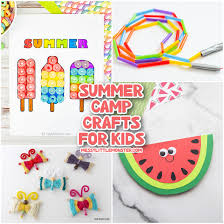 Camping centers and activities pocket of preschool 30 Best Summer Camp Crafts For Kids Messy Little Monster