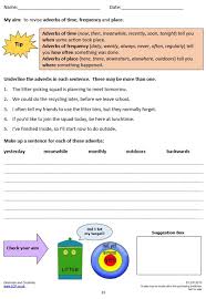 Time adverbs worksheet for class 7 cbse. Year 5 6 Grammar Literacy English Adverbs Worksheets Lcp