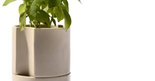 Kaufmann Mercantile Ceramic Self Watering Planter Planters Self Watering Planter Self Watering
