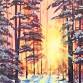 Paint Nite: Winter Forest Sunrise event image